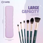 Buy MARS Boring Silicone Brush Holder | Magnetic Anti-Fall Out | Ergonomic Grip | Portable & Travel Friendly | Soft Silicone Makeup Tools Organizer | Easy to Clean 1 Pc - Purplle