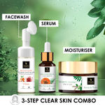 Buy Good Vibes 3-step clear skin combo (Foaming Facewash, Serum, Gel) - Purplle