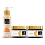 Buy Good Vibes Vitamin C Anti Blemish Glow AM PM Routine: Face Wash (120 ml) + Gel Creme (50 gm) + Night Cream (50 gm) - Purplle