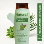 Buy Naturali Dandruff Defence Shampoo with Tea Tree Oil & Cactus Extracts | Prevents Dandruff | Paraben and Sulphate Free Shampoo | Anti Dandruff Shampoo | 200ml - Purplle