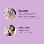 Buy Foxtale Skin Radiance Mask, New Age Ubtan and Clay Mask, With Lactic Acid, Brazilian Purple Clay And Kaolin Clay for Instant Brightness and Tighten Pores, 75gm - Purplle