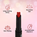 Buy Swiss Beauty My Shine High Pigmented & Long-Lasting Lipstick Enriched with Vitamin E-3 Pink Victoria (1.5 gm) - Purplle
