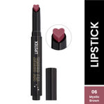 Buy Swiss Beauty My Shine High Pigmented & Long-Lasting Lipstick Enriched with Vitamin E-6 Mystic Brown (1.5 gm) - Purplle