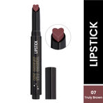 Buy Swiss Beauty My Shine High Pigmented & Long-Lasting Lipstick Enriched with Vitamin E-7 Truly Brown (1.5 gm) - Purplle
