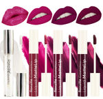 Buy Ronzille Non Transfer Matte liquid lipstick plus Lip gloss Purple Edition Pack of 4 - Purplle