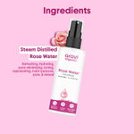 Buy Aravi Organic Rose Water| Gulab Jal | For Soothing Any Skin Inflammations, Hydrating Your Skin, Cleansing Your Pores & Soothing Redness Of Skin | Natural & Organic Ingredients (150 Ml) - Purplle