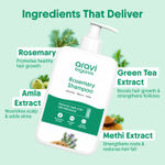Buy Aravi Organic Rosemary Anti-Hairfall Shampoo | Hair Growth & Hairfall Control | Up to 94% Stronger Hair | Sulfate-Free | Suitable for Men & Women | For All Hair Types – 200 ml - Purplle