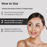 Buy Aravi Organic Hair Finishing Stick For Women & Men | Flyaway Baby Hair Fixer with Non-Greasy & Non-Sticky Neat & Clean Hairstyle Look For All Hair Types (15 Ml) - Purplle