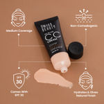 Buy Swiss Beauty All-In-One CC Cream Cover Correct & Conceal with SPF 30 06-Caramel Beige (25 gm) - Purplle