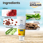 Buy TNW The Natural Wash Sun Defence Spf 50 Cream With Jojoba And Cucumber Extract (50 gm) - Purplle