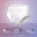 Buy Nua Overnight Period Panties for Women | 360 degree coverage | For Heavy Flow - XXL-XXXL | Unscented | 5 Disposable Period Panties | Upto 0% Leakage (313.2 gm) - Purplle