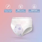 Buy Nua Overnight Period Panties for Women | 360 degree coverage | For Heavy Flow - XXL-XXXL | Unscented | 5 Disposable Period Panties | Upto 0% Leakage (313.2 gm) - Purplle