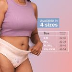 Buy Nua Overnight Period Panties for Women | 360 degree coverage | For Heavy Flow - XXL-XXXL | Unscented | 5 Disposable Period Panties | Upto 0% Leakage (313.2 gm) - Purplle