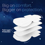Buy Nua All Night Comfort Sanitary Pads | Pack of 10 (XL++ 320mm) | Twin Layer Protection | 50% Wider Back and Anti Stain Wings | Upto 10 Hours of Absorption | Super Soft and Breathable | No Rashes | 100% Toxic-Free - Purplle