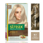 Buy Streax Hair Colour Rich Platinum + Streax Walnut Serum (120ml + 45 ml) - Purplle