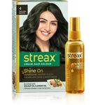 Buy Streax Hair Colour Natural Brown + Streax Walnut Serum (120 ml + 45 ml) - Purplle