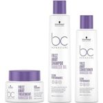 Buy Schwarzkopf Professional Bonacure Frizz Away Shampoo + Conditioner + Mask Combo - For Dry & Frizzy Hair (250 ml + 200 ml + 200 ml) - Purplle