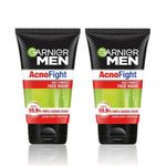 Buy Garnier Men Acno Fight anti- Pimple Face Wash (100 g)- Pack of 2 - Purplle