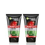 Buy Garnier Men Acno Fight anti- Pimple Face Wash (100 g)- Pack of 2 - Purplle