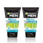 Buy Garnier Men Oil Clear Clay D-Tox Deep Cleansing Icy Face Wash (100 g)- Pack of 2 - Purplle