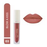 Buy MARS Matte Liquid Lip Color | Long Lasting | Non-Transfer & Waterproof Lipstick for Women (4.5 ml) (03-Blow a Kiss) - Purplle