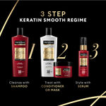 Buy Tresemme Keratin Smooth Anti-Frizz Hair Serum (100ml ) | with Argan Oil, for 2X Smoother Hair and Long Lasting Frizz control upto 48H even in 80% humidity - Purplle