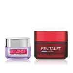 Buy L'oreal Paris Round The Clock Hydration Skin Care Kit ( Revitalift Hyaluronic Acid Plumping Day Cream (15 ml) + Revitalift Moisturizing Night Cream (50 ml)) - Purplle