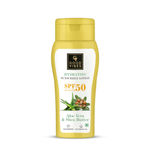 Buy Good Vibes Aloe Vera & Shea Butter Hydrating Sunscreen Lotion SPF 50, Skin Moisturizing | Vegan, No Parabens, No Mineral Oil, No Silicones (110 ml) - Purplle