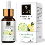 Buy Good Vibes Cucumber & Lemon Under Eye Serum | Anti-Ageing, Rejuvenating, Brightening | No Sulphates, No Parabens, No Animal Testing (30 ml) - Purplle