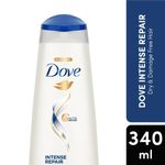 Buy Dove Intense Repair Cleanse, Nourish & Protect Combo : Shampoo (340 ml) +Conditioner (175 ml) + Hair serum (48 ml) - Purplle