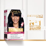 Buy L'Oreal Paris Excellence Creme Triple Care Hair Color Volume- 72 ml+100g - Black 1 No Ammonia - Purplle