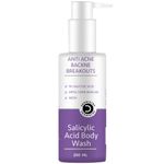 Buy Dermistry 1% Salicylic Acid Back Acne Body Shower Gel Wash | Neem Apple Cider Vinegar Niacinamide I Exfoliator Deep Cleansing of Oily Skin | Breakouts Backne Pimples Remove | Men Women (200 ml) - Purplle
