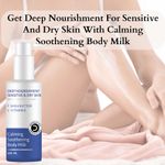 Buy Dermistry Calming Soothing Body Milk Lotion Sensitive & Dry Skin Deep Nourishment Moisturizer Shea Butter, Vitamin E Non-Greasy, Repairs Smoothens Men Women (200 ml) - Purplle
