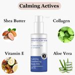 Buy Dermistry Calming Soothing Body Milk Lotion Sensitive & Dry Skin Deep Nourishment Moisturizer Shea Butter, Vitamin E Non-Greasy, Repairs Smoothens Men Women (200 ml) - Purplle