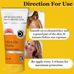 Buy Dermistry Ultra Lite Matte Finish Sunscreen SPF 50 for Oily Acne Prone & All Skin Types I UVA/B PA+++ Sun Protection l Light Weight Moisturizer I Water Based Daily Use Men Women (50 ml) - Purplle