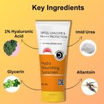 Buy Dermistry 1% Hyaluronic Acid Ultra Hydrating Nourishing Sunscreen Aqua Gel For Dry Comination & All Skin Types & SPF 50 UVA UVB PA+++ Sun Protection | No White Cast Light Weight Moisturizer I Water Based Daily Use Men Women (50 ml) - Purplle
