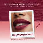 Buy NY Bae Velvet Mousse Liquid Lipstick - Badass Berry 02 (6.5 ml) | Velvet Matte Finish | Transferproof | Smudgeproof | Ultra Light | Smooth | Moisturising Plum Lipstick - Purplle