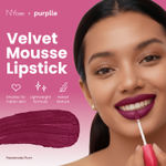 Buy NY Bae Velvet Mousse Liquid Lipstick - Passionate Plum 03 (6.5 ml) | Velvet Matte Finish | Transferproof | Smudgeproof | Ultra Light | Smooth | Moisturising Purple Lipstick - Purplle
