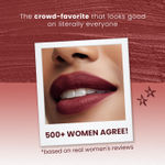 Buy NY Bae Velvet Mousse Liquid Lipstick - Spicy Rust 06 (6.5 ml) | Velvet Matte Finish | Transferproof | Smudgeproof | Ultra Light | Smooth | Moisturising Brown Lipstick - Purplle