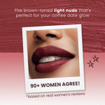Buy NY Bae Velvet Mousse Liquid Lipstick - Barely Bold 08 (6.5 ml) | Velvet Matte Finish | Transferproof | Smudgeproof | Ultra Light | Smooth | Moisturising Nude Lipstick - Purplle