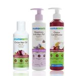 Buy Mamaearth Anti Hair Fall Combo : Onion Oil (150 ml) + Rosemary Shampoo (250 ml) +Onion Conditioner (250 ml) - Purplle