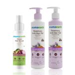 Buy Mamaearth Anti-Hair Loss & Breakage Cleanse, Nourish & Protect Combo : Rosemary Shampoo (250ml) +Rosemary Conditioner (250ml) + Onion Hair Serum (100ml) - Purplle