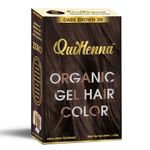 Buy Quikhenna Organic Gel Hair Color 3N Dark Brown 120 gm - Purplle