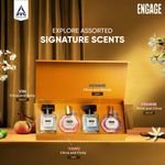 Buy Engage Luxury Perfume Unisex Gift Pack for Men + Women, Travel Sized, Assorted Pack, Ideal Wedding Gift, Anniversary Gift, 25 mlX4 - Purplle