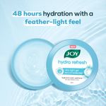 Buy Joy Hydra Refresh Ultra-Light Gel | 48 Hours Hydration | Oil Free Moisturiser | with Hyaluronic Acid | Super Light Gel for Oily, Dry & Combination Skin | For Face & Body, 250 ml - Purplle