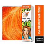Buy Streax Professional Hold & Play Funky Colours - Oomphy Orange Hair Colour, Semi-Permanent Professional Hair colour for Women, (100 gm) - Purplle