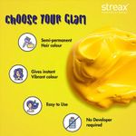 Buy Streax Professional Hold & Play Funky Colours - Zesty Yellow Hair Colour, Semi-Permanent Professional Hair colour for Women, (100 gm) - Purplle