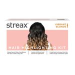 Buy Streax Hair Colour Highlight Kit | Blonde Hair Colour, Vibrant Blonde - Pack of 1 I Enriched with Walnut & Argan Oil I Hair Colour for Women | Rich, vibrant, Easy to use, DIY Application (75 gm) - Purplle