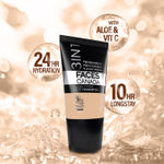 Buy FACES CANADA All Day Hydra Matte Foundation - Mini | 3-in-1 Foundation + Moisturizer + SPF 30 | 24 HR Aloe Hydration & Vitamin C | 10HR Long Wear | Medium to High Buildable Coverage | Absolute Ivory | 18 ml - Purplle