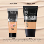 Buy FACES CANADA All Day Hydra Matte Foundation - Mini | 3-in-1 Foundation + Moisturizer + SPF 30 | 24 HR Aloe Hydration & Vitamin C | 10HR Long Wear | Medium to High Buildable Coverage | Caramel Natural | 18 ml - Purplle